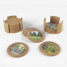 Wood Coaster 3D Model