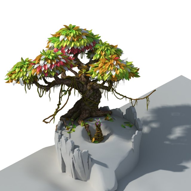 Hundred Flowers Valley – Big Tree 01 3D Model
