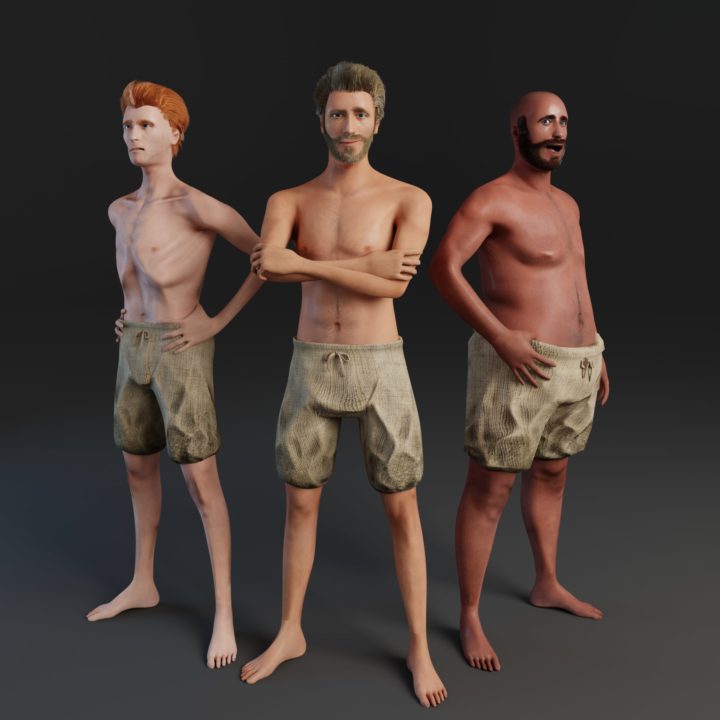 Rigged Human Male 3D Model