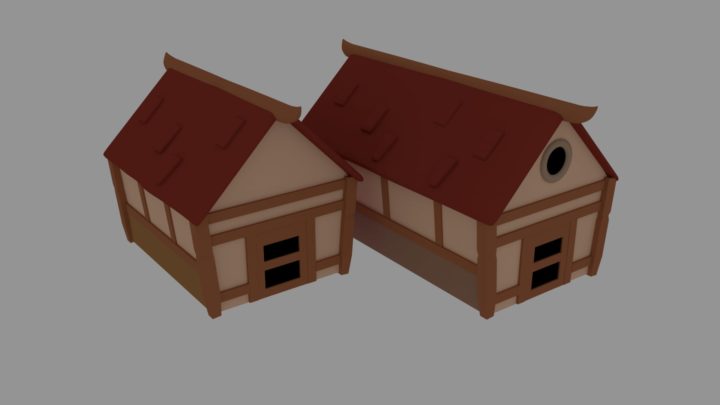 3D LOW POLY HOUSE 3D Model