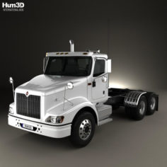 International 9200 Day Cab Tractor Truck 2009 3D Model