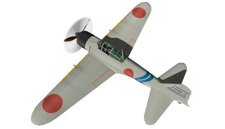 Mitsubishi A6M Zero 3D Model