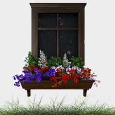 Petunia on the Window 3D Model