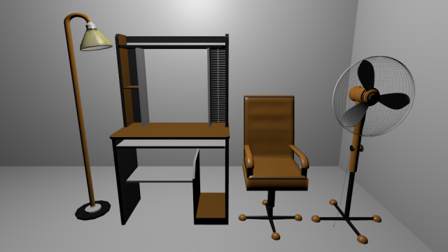 Office furniture 3D Model