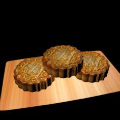Chinese moon cake 3D 3D Model