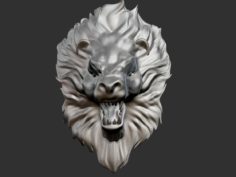 Lion Head 3D Model