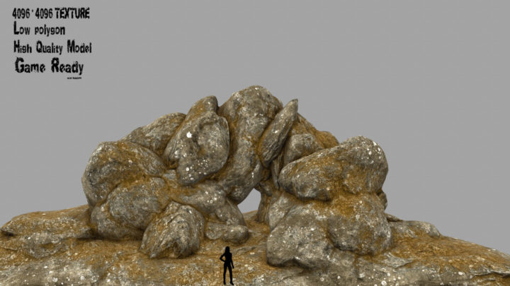 desert rock 3D Model