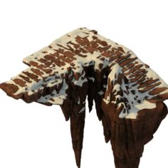 Huashan Mountain Road – ice and snow surface 02 3D Model
