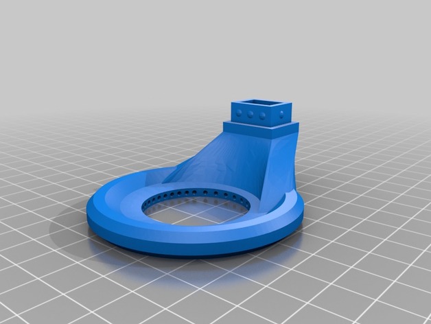 Anet A8 Fan short nozzle with optimized air flow 3D Print Model