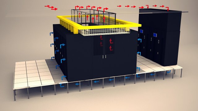 Data Communication Server Room 2 3D Model