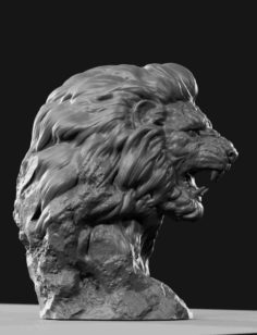 Lion face 3D Model