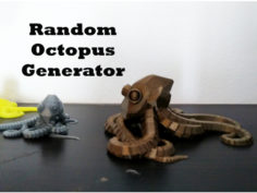 Plastic Reef #2: Random Octopus Generator 3D Print Model