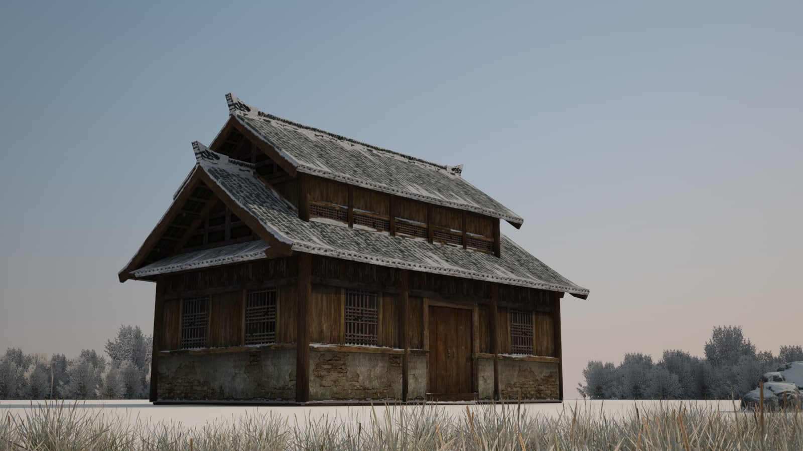 A 3D model of classical dwellings in small attic 3D Model