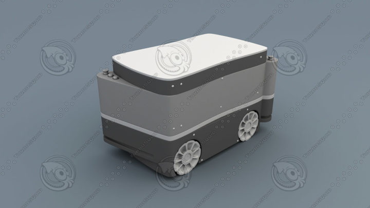 3D Kuka Cart for Robotic Arm model 3D Model