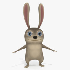 Rabbit Cartoon 3D 3D Model