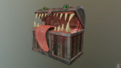 Monster chest PBR 3D Model