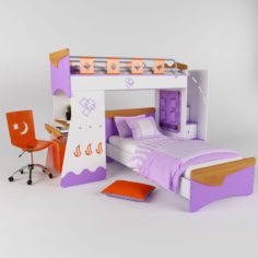 Tonyx-bunkbed for kids 3D Model