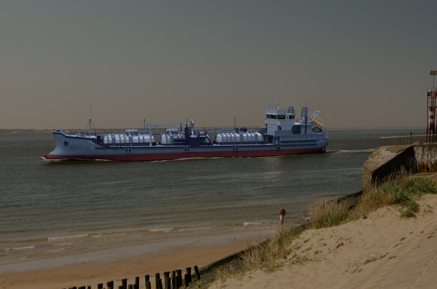 3D model Gas Tanker 1000 m3 3D Model