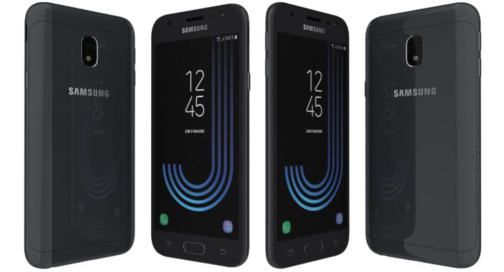 Samsung Galaxy J3 2017 Black 3D model 3D Model