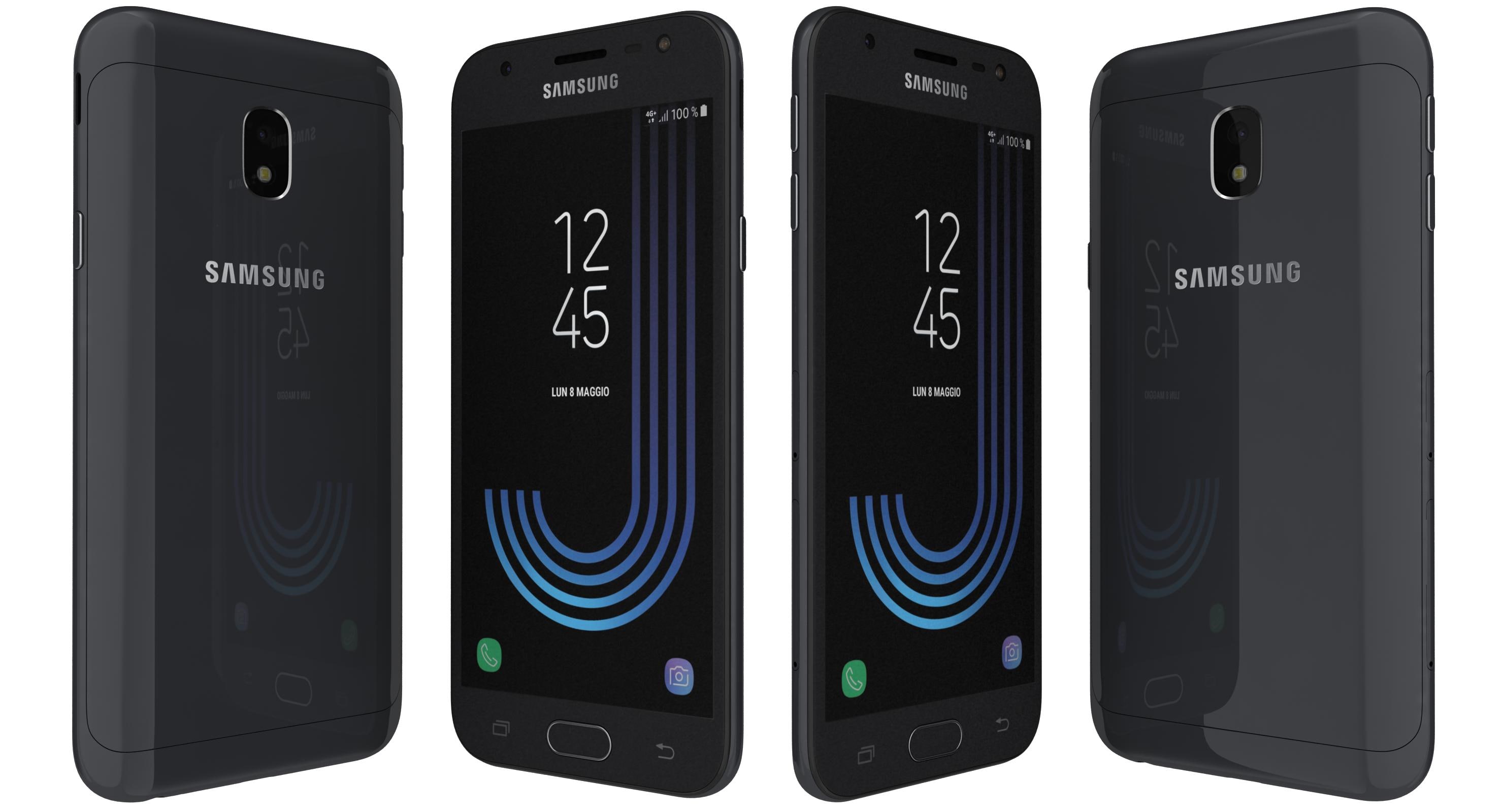 Samsung Galaxy J3 2017 Black 3D model 3D Model