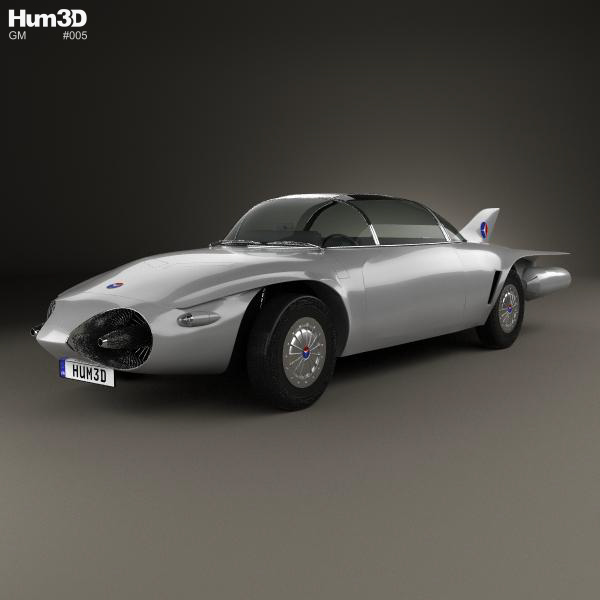 GM Firebird II 1956 3D Model