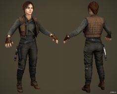 Jyn Erso 3D Model