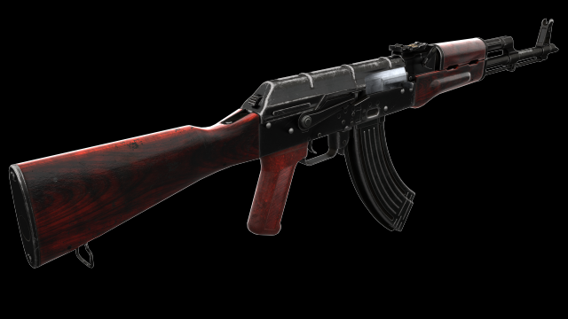 Assault Rifle AKM 3D Model