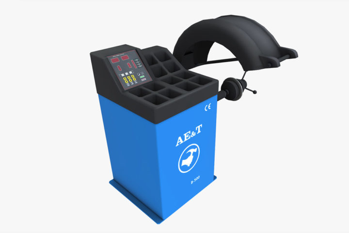 Tire Balancing Machine 3D 3D Model