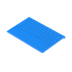 Surface Keyboard Bent 3D 3D Model