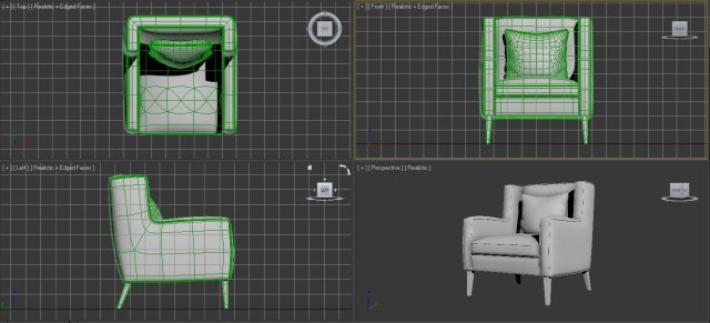 Armchair 3D Model