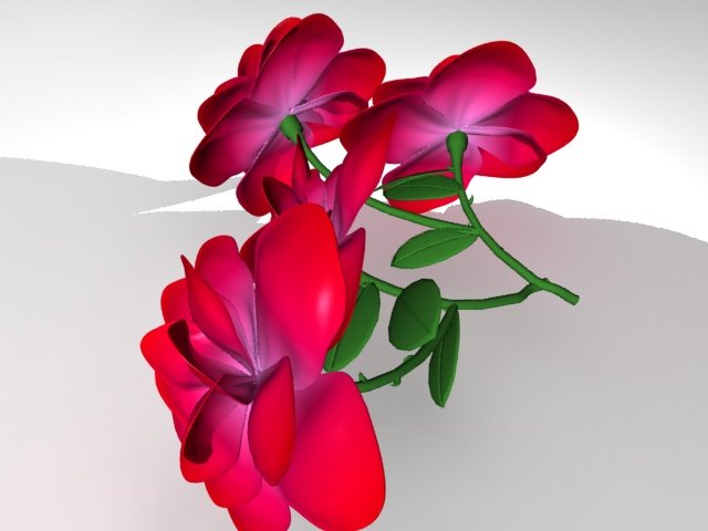 3d Rose 3D Model