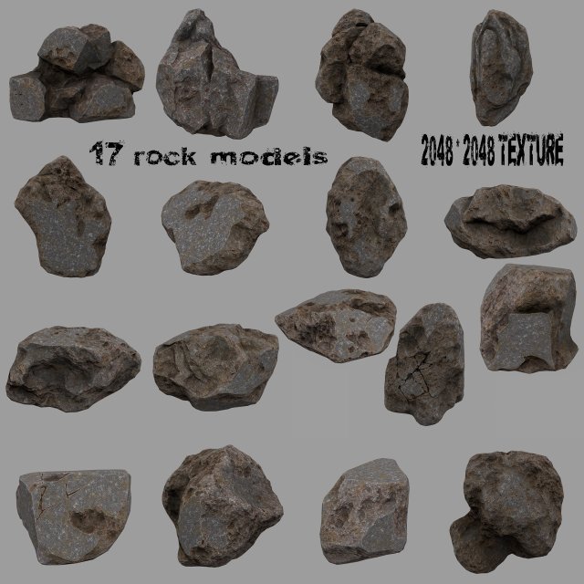 Rocks 3D Model