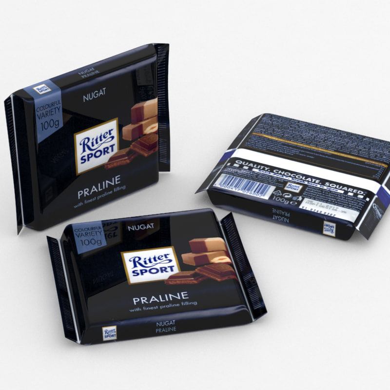 Ritter Sport Praline 3D Model