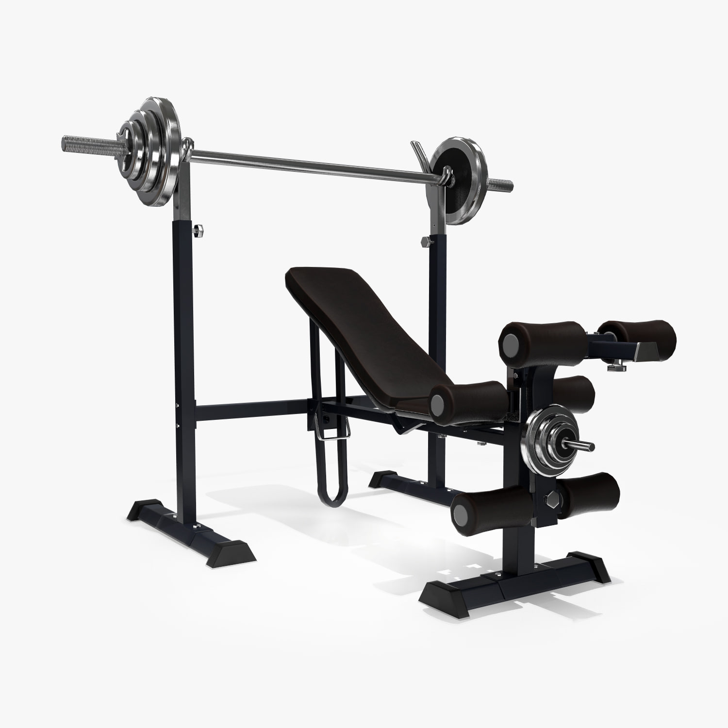 3D Exercise Bench Low Poly 3D Model