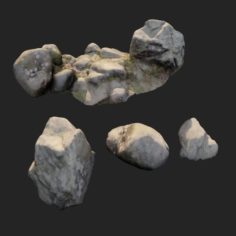 Nature stones 003 pack 3D Model