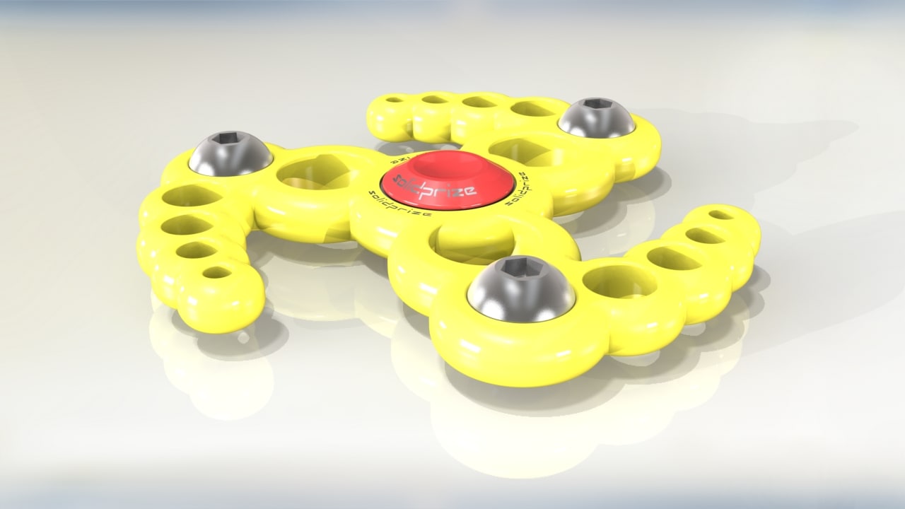 3D HAND SPINNER FIDGET BUBBLE model Free 3D Model