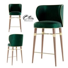 Ottiu – Louis Bar Chair 3D Model