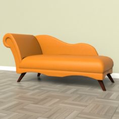 Plumwood Chaise Lounge 3D Model