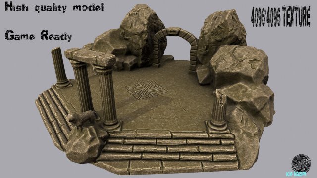 Temple 3D Model