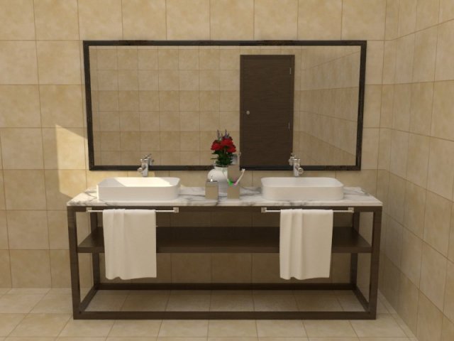 Lavaman for bathroom 3D Model