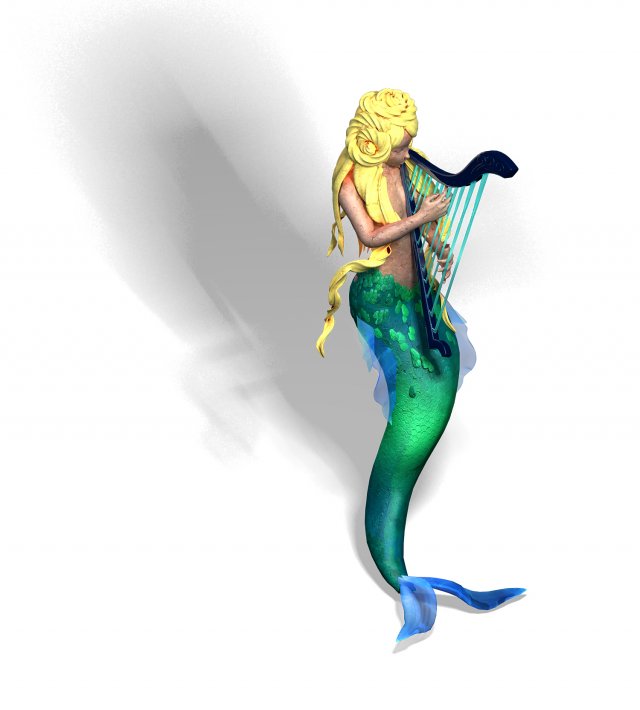 Endless sea – mermaid 3D Model