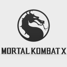 Mortal kombat x logo 3D Model