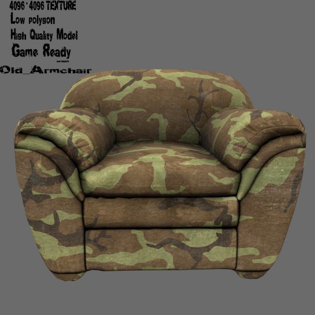 Armchair 3D Model