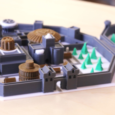 Multi-Color Winterfell Game of Thrones 3D Print Model