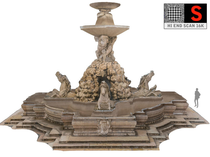 3D Salzburg  Fountain 3D Model