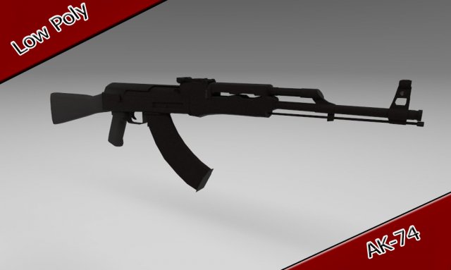 AK74 Free 3D Model