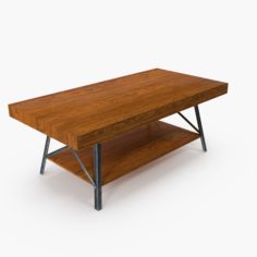Coffee Table Rugged 3D 3D Model