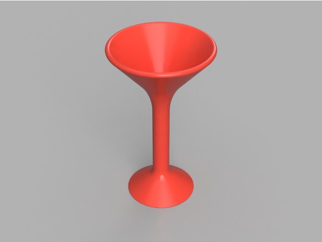 Martini Glass 3D Print Model