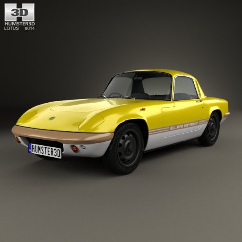 Lotus Elan Sprint Fixed-head Coupe 1971 3D Model