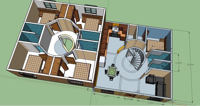 Towhouse 3D full 3D Model